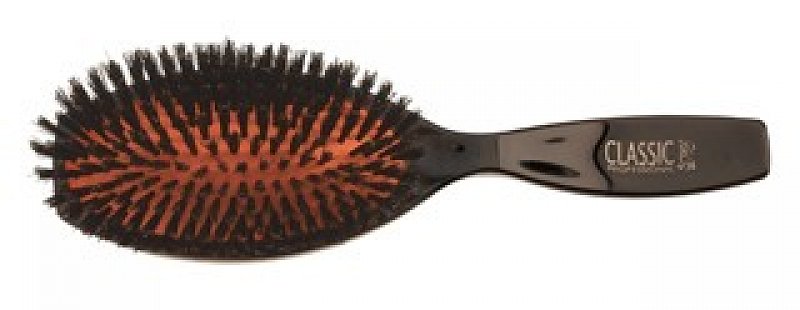 BRUSH CLASSIC 74 SIBEL 8454552 – profesionálna kefa na rozčesávanie vlasov/11 radová, prírodné štetiny